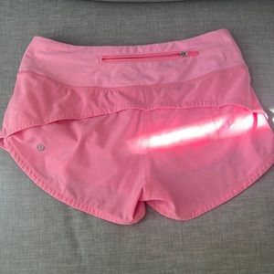 Lululemon Speed up short 2.5” Lined Miami Pink